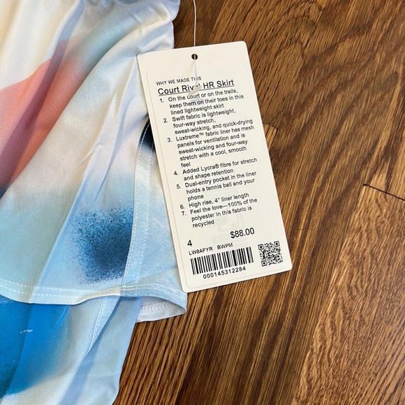 Lululemon Court Rival Skirt - Picture 2 of 4